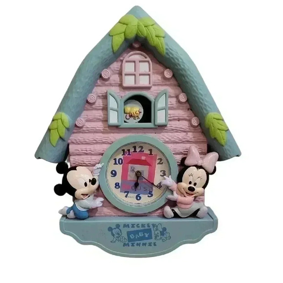 Disney Babies Vintage Wall Clock Needs Repair - Picture 1 of 6